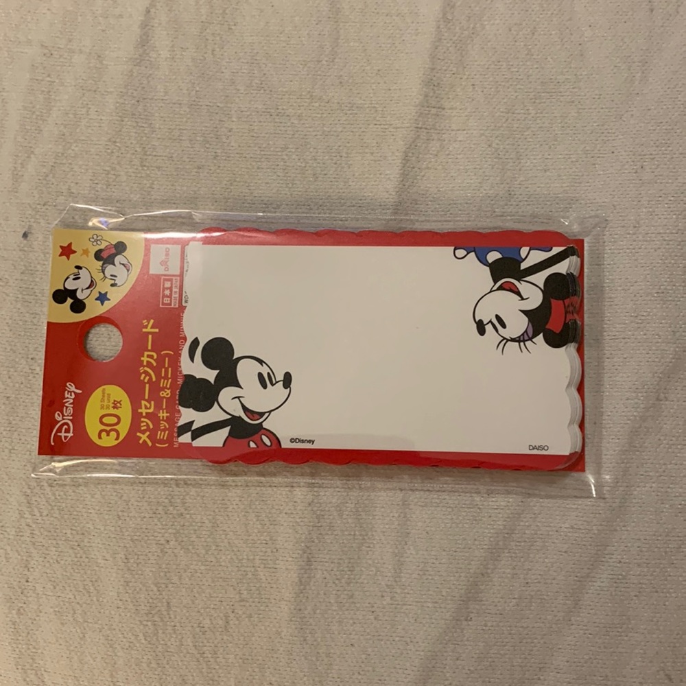 Mickey Mouse message cards